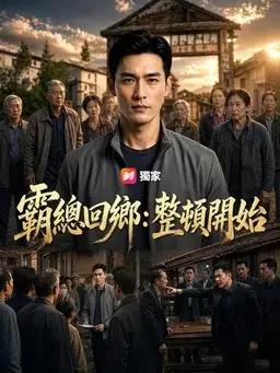 霸总返乡题材真人短剧海报